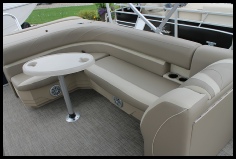 Sun Chaser 24 Pontoon Seating and Table