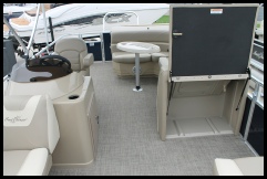 Sun Chaser 24 Pontoon Storage Area