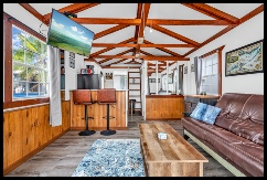 Aqua Lodge Living Room and Bar